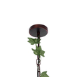 GloboStar® LIBELLULA 01642 Vintage Κρεμαστό Φωτιστικό Φιγούρα Μονόφωτο 1 x E27 IP20 Χάλκινο Μέταλλο με Πράσινο Πλαστικό - Μ48 x Π38 x Y40cm