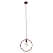 GloboStar® OMICRON 01579 Μοντέρνο Κρεμαστό Φωτιστικό Ανάρτηση Μονόφωτο 1 x E27 IP20 Χάλκινο Μέταλλο - Μ33 x Π4 x Υ33cm