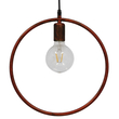 GloboStar® OMICRON 01579 Μοντέρνο Κρεμαστό Φωτιστικό Ανάρτηση Μονόφωτο 1 x E27 IP20 Χάλκινο Μέταλλο - Μ33 x Π4 x Υ33cm