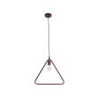 GloboStar® DELTA 01581 Μοντέρνο Κρεμαστό Φωτιστικό Ανάρτηση Μονόφωτο 1 x E27 IP20 Χάλκινο Μέταλλο - Μ37 x Π4 x Υ33cm