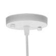 GloboStar® EARTH 01664 Vintage Κρεμαστό Φωτιστικό Φιγούρα Μονόφωτο 1 x E27 IP20 Λευκό Μέταλλο - Μ40 x Π40 x Y40cm