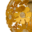 GloboStar® BOUQUET 01671 Μοντέρνο Κρεμαστό Φωτιστικό Μπάλα Τρίφωτο 3 x E27 IP20 Χρυσό Μέταλλο με Διάφανο Κρύσταλλο - Μ64 x Π18 x Υ24cm