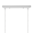 DIY Ροζέτα Φωτιστικού Λευκή Ορθογώνια 300x50mm με 2 Τρύπες GloboStar 90821