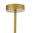 GloboStar® DRIZZLE 00921 Μοντέρνο Φωτιστικό Οροφής Μπάλα Μονόφωτο 1 x E27 IP20 Χρυσό Μέταλλο με Λευκό Γυαλί - Μ15 x Π15 x Υ100cm