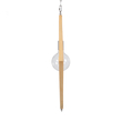 GloboStar® OCTAVE 01431 Μοντέρνο Κρεμαστό Φωτιστικό Οροφής Μονόφωτο 1 x E27 IP20 Μπεζ Ξύλο - Μ64 x Π64 x Y66cm