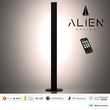 GloboStar® ALIEN-DIVA-BLACK-50-2 ALIEN Design DIVA Μοντέρνο Minimal Nordic Μεταλλικό Φωτιστικό Επιτραπέζιο - Πορτατίφ - Λαμπατέρ Μαύρο LED 8W 1040lm με Ασύρματο Χειριστήριο RF & Dimmer IP20 Φυσικό Λευκό 4500K Μ3 x Π1.6 x Υ50cm
