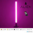 GloboStar® ALIEN-DIVA-BLACK-50-7 ALIEN Design DIVA Μοντέρνο Minimal Nordic Μεταλλικό Φωτιστικό Επιτραπέζιο - Πορτατίφ - Λαμπατέρ Μαύρο LED 8W 800 lm με Ασύρματο Χειριστήριο RF & Dimmer IP20 Ροζ Μ3 x Π1.6 x Υ50cm