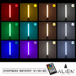 GloboStar® ALIEN-DIVA-BLACK-50-9 ALIEN Design DIVA Μοντέρνο Minimal Nordic Μεταλλικό Φωτιστικό Επιτραπέζιο - Πορτατίφ - Λαμπατέρ Μαύρο LED 10W 1500lm με Ασύρματο Χειριστήριο RF & Dimmer IP20 Πολύχρωμο + CCT - RGBW + WW Μ3 x Π1.6 x Υ50cm