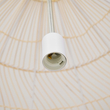GloboStar® MALIBU 00974 Boho Κρεμαστό Φωτιστικό Πλέγμα Μονόφωτο 1 x E27 IP20 Μπεζ Ξύλο - Μ100 x Π100 x Υ86cm