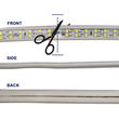 GloboStar® 70510 Wide Ταινία Διπλής Σειράς Epistar LED SMD 2835 1m 24W/m 180LED/m 3360lm/m 120° DC 230V Αδιάβροχη IP68 Ψυχρό Λευκό 6000K Dimmable