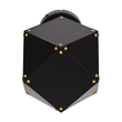 GloboStar® WELLES 00794 Μοντέρνο Επιτοίχιο Φωτιστικό Απλίκα Μονόφωτο 1 x E27 IP20 Μαύρο & Χρυσό Μέταλλο - Μ17 x Π28 x Υ17cm