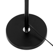 GloboStar® ASHLEY 00824 Μοντέρνο Επιδαπέδιο Φωτιστικό Μονόφωτο 1 x E27 IP20 Μαύρο Μέταλλο, Μαύρο Ύφασμα με Μπεζ Ξύλο - Μ40 x Π40 x Υ145cm