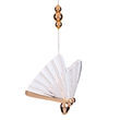 GloboStar® BUTTERFLY 01650 Μοντέρνο Κρεμαστό Φωτιστικό Φιγούρα CREE LED 10W 800lm 360° AC 85-265V IP20 Θερμό Λευκό 2700K Διάφανο Πλαστικό με Ροζ & Χρυσό Μέταλλο - Μ20 x Π17 x Y24cm - 2 Xρόνια Εγγύηση