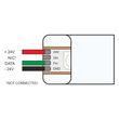 GloboStar® 70569 OVALE 120° Degree Neon Flex Epistar LED SMD 5050 1m 18W/m 60LED/m 1818lm/m 120° DC 24V Αδιάβροχη IP68 Digital Magic Addressable IC WS2811 RGB Dimmable