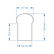 GloboStar® 70578 OVALE 120° Degree Neon Flex Epistar LED SMD 5050 1m 18W/m 60LED/m 1818lm/m 120° DC 230V Αδιάβροχη IP68 RGB Dimmable