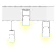 GloboStar® SURFACEPENDANT-PROFILE 70832-3M Προφίλ Αλουμινίου - Βάση & Ψύκτρα Ταινίας LED με Λευκό Γαλακτερό Κάλυμμα - Επιφανειακή & Κρεμαστή Χρήση - Πατητό Κάλυμμα - Μαύρο - 3 Μέτρα - Μ300 x Π3.5 x Υ7.4cm