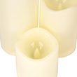 GloboStar® 79553 ΣΕΤ 3 Διακοσμητικών Realistic Κεριών με LED - Μπαταρίας & Ασύρματο Χειριστήριο IR Πολύχρωμα RGB Dimmable