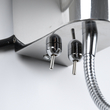 GloboStar® ELEGANT 01492 Μοντέρνο Επιτοίχιο Φωτιστικό Απλίκα με LED Βραχίονα Δίφωτο 1 x E27 IP20 Μαύρο Ύφασμα με Ασημί Μέταλλο - Μ26.5 x Π15 x Υ43cm