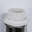 GloboStar® ELEGANT 01492 Μοντέρνο Επιτοίχιο Φωτιστικό Απλίκα με LED Βραχίονα Δίφωτο 1 x E27 IP20 Μαύρο Ύφασμα με Ασημί Μέταλλο - Μ26.5 x Π15 x Υ43cm