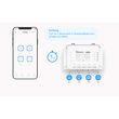 GloboStar® 80010 SONOFF 4CHR3 - Wi-Fi Smart Switch DIY Four Way 4 Gang - 4 Output Channel