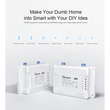 GloboStar® 80010 SONOFF 4CHR3 - Wi-Fi Smart Switch DIY Four Way 4 Gang - 4 Output Channel