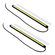 GloboStar® 81721 Σετ 2 Μπάρες Αλουμινίου DRL LED CREE COB 6W 600lm 120° DC 12V Αδιάβροχες IP65 Ψυχρό Λευκό 6000K