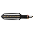 GloboStar® 81757 ΣΕΤ 2 x Φλάς Μοτοσυκλέτας Universal Knife LED SMD 5050 5W DC 12V 2 Λειτουργιών Λευκό 6000K για Φώτα Ημέρας & με Τρεχούμενο Εφέ Φωτισμού Πορτοκαλί για Φλας Αδιάβροχα IP65