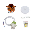 GloboStar® GIRAFFE 00638 Παιδικό Κρεμαστό Φωτιστικό Φιγούρα Μονόφωτο 1 x E27 IP20 Πολύχρωμο Μέταλλο - Μ12 x Π10.5 x Υ13.5cm