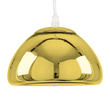 GloboStar® CRISTIN 00757 Μοντέρνο Κρεμαστό Φωτιστικό Ανάρτηση Μονόφωτο 1 x G4 Χρυσό Γυαλί - Μ18 x Π18 x Υ13cm
