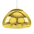 GloboStar® CRISTIN 00757 Μοντέρνο Κρεμαστό Φωτιστικό Ανάρτηση Μονόφωτο 1 x G4 Χρυσό Γυαλί - Μ18 x Π18 x Υ13cm