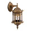GloboStar® DARCY 00658 Vintage Επιτοίχιο Φωτιστικό Απλίκα Μονόφωτο 1 x E27 IP20 Μπρούτζινο Μέταλλο με Διάφανο Γυαλί - Φ15.5 x Y34.5cm