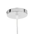 GloboStar® MANGEA 00716 Boho Κρεμαστό Φωτιστικό Πλέγμα Μονόφωτο 1 x E27 IP20 Μπέζ Ξύλο - Μ50 x Π50 x Υ34cm