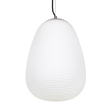 GloboStar® FREYA 00745 Μοντέρνο Κρεμαστό Φωτιστικό Ανάρτηση Μονόφωτο 1 x E27 IP20 Λευκό Γυαλί με Ασημί Μέταλλο - Μ24 x Π24 x Υ35cm