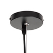 GloboStar® FREYA 00746 Μοντέρνο Κρεμαστό Φωτιστικό Ανάρτηση Μονόφωτο 1 x E27 IP20 Λευκό Γυαλί με Ασημί Μέταλλο - Μ20 x Π20 x Υ23cm