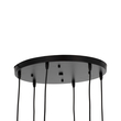 GloboStar® OLVERO 00774 Μοντέρνο Κρεμαστό Φωτιστικό Ανάρτηση Πολύφωτο 6 x E27 IP20 Μαύρο & Χρυσό Μέταλλο - Μ55 x Π55 x Y130cm
