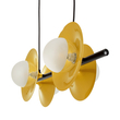 GloboStar® JOLIET 00782 Μοντέρνο Κρεμαστό Φωτιστικό Ανάρτηση Πολύφωτο 4 x G9 Μαύρο & Χρυσό Μέταλλο - Μ65 x Π28 x Υ20cm