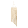 GloboStar® 36203 TUNISIA Boho Καπέλο Φωτιστικού- Μακραμέ Πλεκτό Χειροποίητο Μπεζ Σχοινί Μ30 x Π30  x Υ120cm