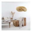 GloboStar® MEXICO 00719 Boho Κρεμαστό Φωτιστικό Ανάρτηση Μονόφωτο 1 x E27 IP20 Μπεζ Ξύλο - Μ65 x Π46 x Y30cm