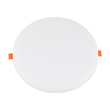 GloboStar® 60192 Χωνευτό LED Panel FrameLess Φ22cm 33W 3492lm 180° AC 220-240V IP20 με Σύστημα Ρυθμιζόμενης Τρύπας Κοπής από 3.5εκ έως 20.5εκ - Φ22.2 x Υ2cm Φυσικό Λευκό 4500K - 3 Years Warranty