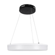 GloboStar® ARIANA 61037 Κρεμαστή Πλαφονιέρα Οροφής Κύκλος LED CCT 55W 6376lm 120° AC 220-240V - Εναλλαγή Φωτισμού μέσω Τηλεχειριστηρίου All In One Ψυχρό Λευκό 6000k+Φυσικό Λευκό 4500k+Θερμό Λευκό 2700k Dimmable Φ48cm - Μαύρο - 3 Years Warranty