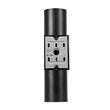 GloboStar® WALLY 77873 Φωτιστικό Τοίχου - Απλίκα Αρχιτεκτονικού Φωτισμού Εσωτερικού/Εξωτερικού Χώρου Up & Down Δίφωτο 2 x GU10 AC220-240V Αδιάβροχο IP65 - Σώμα Αλουμινίου & Tempered Glass - Μ6.4 x Π11 x Υ25cm - Μαύρο - 5 Years Warranty