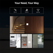 GloboStar® 80066 SONOFF T2EU2C-RF - 433MHz Wireless Smart Wall Touch Button Switch 2 Way - RF Series