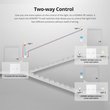 GloboStar® 80066 SONOFF T2EU2C-RF - 433MHz Wireless Smart Wall Touch Button Switch 2 Way - RF Series