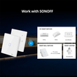 GloboStar® 80066 SONOFF T2EU2C-RF - 433MHz Wireless Smart Wall Touch Button Switch 2 Way - RF Series