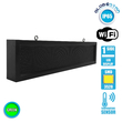 GloboStar® 90252 Κυλιόμενη Ψηφιακή Επιγραφή P10 LED SMD AC 220-240V με Wi-Fi - Αδιάβροχή IP54 - Μονής Όψης - Μ104 x Π9 x Υ24cm Πράσινο