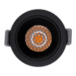 GloboStar® PLUTO-S 60251 Χωνευτό LED Spot Downlight TrimLess Φ6.4cm 7W 875lm 38° AC 220-240V IP20 Φ6.4 x Υ4.9cm - Στρόγγυλο - Μαύρο & Anti-Glare HoneyComb - Θερμό Λευκό 2700K - Bridgelux COB - 5 Years Warranty