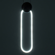 GloboStar® ILDI 61088 Κρεμαστό Φωτιστικό Οροφής Design LED CCT 12W 1440lm 300° AC 220-240V - Εναλλαγή Φωτισμού μέσω Διακόπτη On/Off All In One Ψυχρό 6000k+Φυσικό 4500k+Θερμό 2700k Μ10 x Π2.3 x Υ38cm - Μαύρο