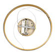 GloboStar® DIAMOND 61131 Κρεμαστό Φωτιστικό Δαχτυλίδι-Κύκλος LED CCT 45W 5230lm 360° AC 220-240V - Εναλλαγή Φωτισμού μέσω Τηλεχειριστηρίου All In One Ψυχρό 6000k+Φυσικό 4500k+Θερμό 2700k Dimmable Φ60cm - Χρυσό Βούρτσας - 3 Years Warranty