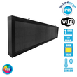 GloboStar® 90285 Κυλιόμενη Ψηφιακή Επιγραφή P10 LED SMD AC 220-240V με Wi-Fi - Αδιάβροχή IP54 - Μονής Όψης - Μ168 x Π9 x Υ40cm RGBW