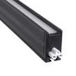 GloboStar® MARKET 61021-S Γραμμικό Φωτιστικό Οροφής Linear LED 18W 2200lm 60° AC 220-240V Μ120 x Π2 x Υ4cm Φυσικό Λευκό 4500K - Μαύρο - 3 Years Warranty